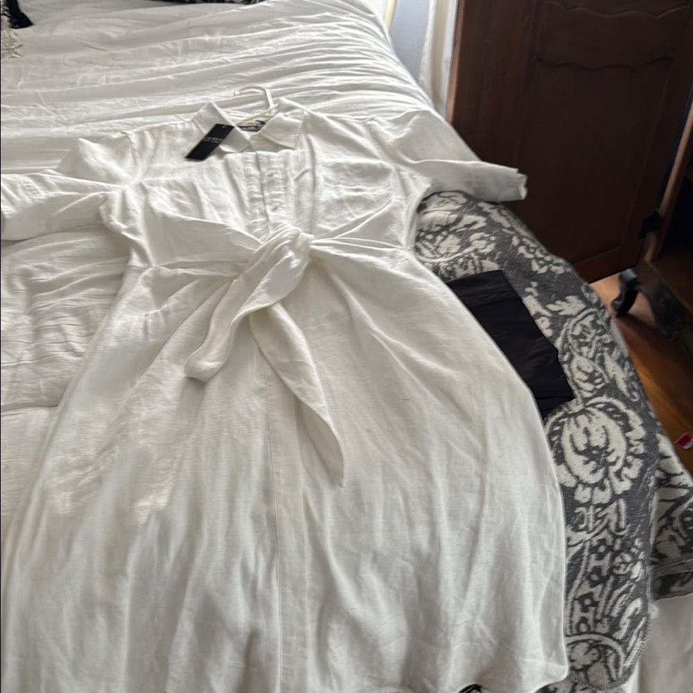 Ralph Lauren White Midi Dress